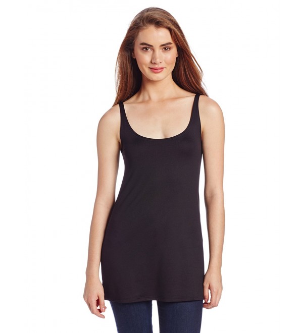 Women's Delicious Long Tank Camisole - Black - CH1169FU6AF