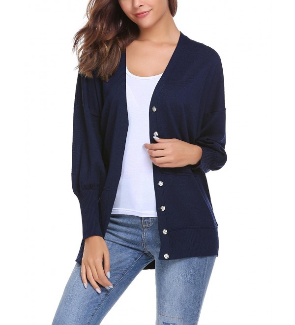 long navy cardigan with pockets