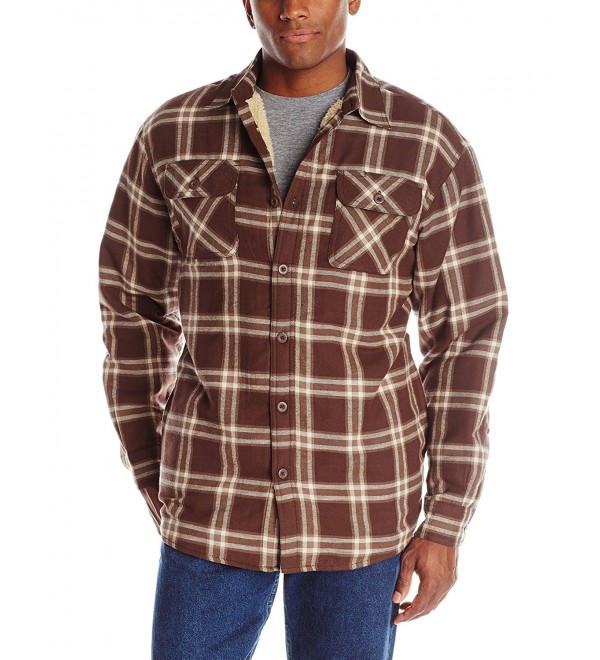 Men's Authentics Regular Long Sleeve Shirt - Java - C811YI8IWRZ