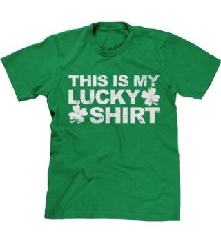Mens T-Shirt This is My Lucky Shirt - Clovers - Kelly Green - CR12CMAUY2Z