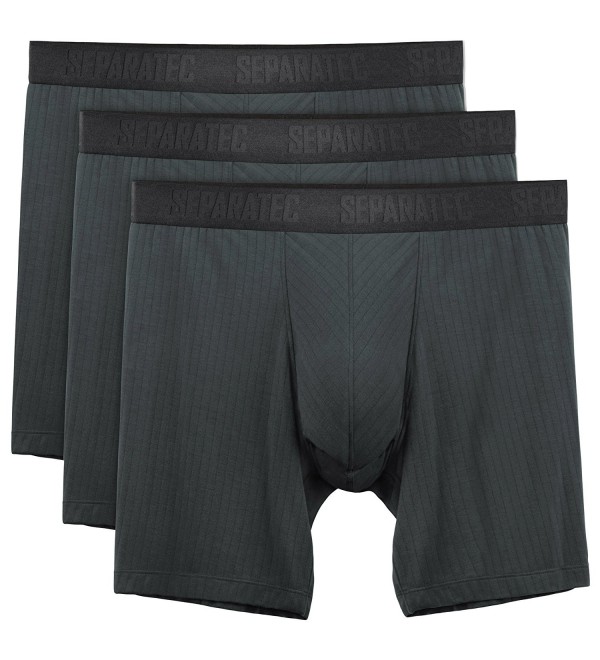 Men's 3 Pack Soft Modal Stylish Drop Needle Striped Boxer Briefs ...