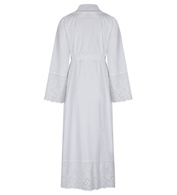 100% Cotton Housecoat/Robe Long Sleeves Sizes XS - 3X- Abigail ...
