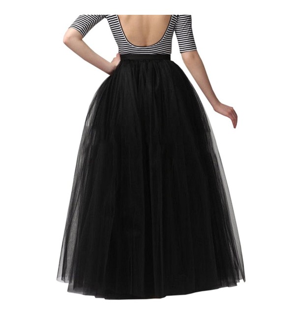 Wedding Planning Womens Long Tutu Tulle Skirt A Line Floor Length Skirts Black C3127g2j3d1 6894