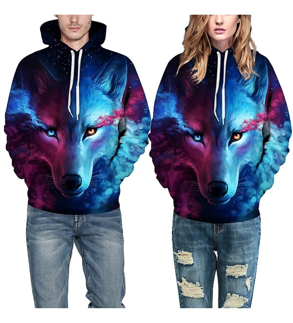 cool wolf hoodies