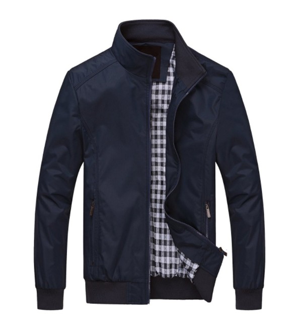 Men Windbreaker Bomber Jacket Lightweight Softshell Outdoor Sportswear ...