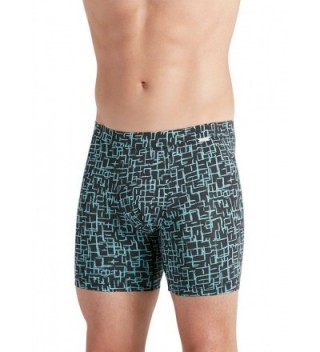 Men's Underwear Travel Microfiber Boxer Brief - Aquarelle - CE12OE1W928