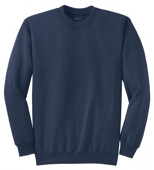Men's Pullover Fleece Sweatshirts In Regular- Big and Tall Sizes - Navy ...