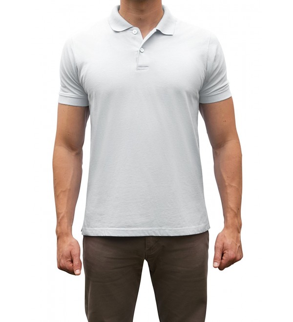 Men's Perfect Slim Fit Polo Shirt - White - CK18255I7TW