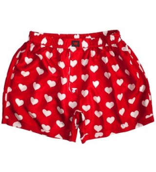 Red Silk Heart Boxers 2.0 by Love You Valentine Special - Men's ...