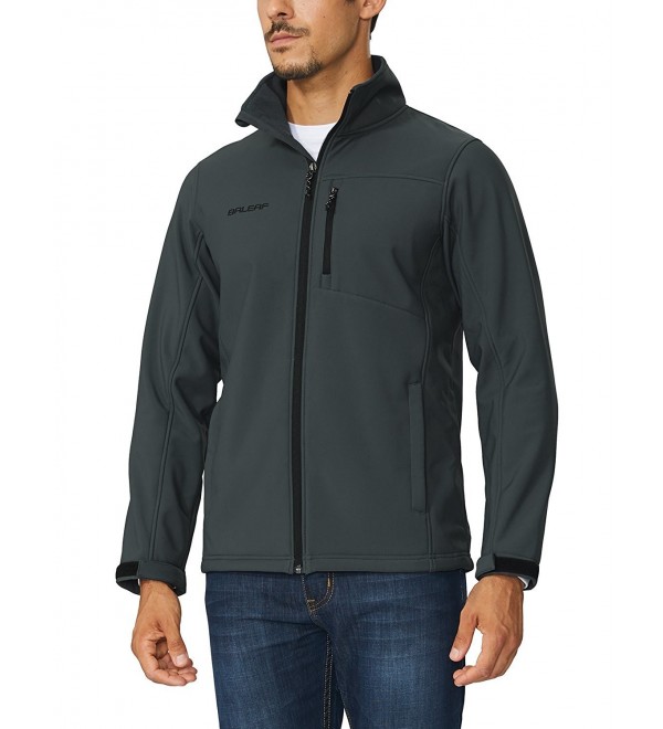 Men's Waterproof Windproof Outdoor Softshell Jacket Microfleece Lined ...
