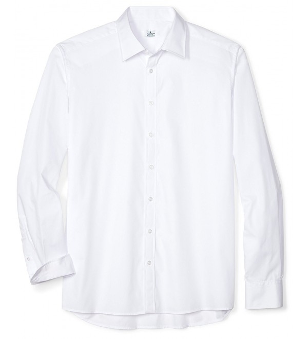 Men's Big&Tall Classic Fit Long-Sleeve Spread Collar Dress Shirt ...