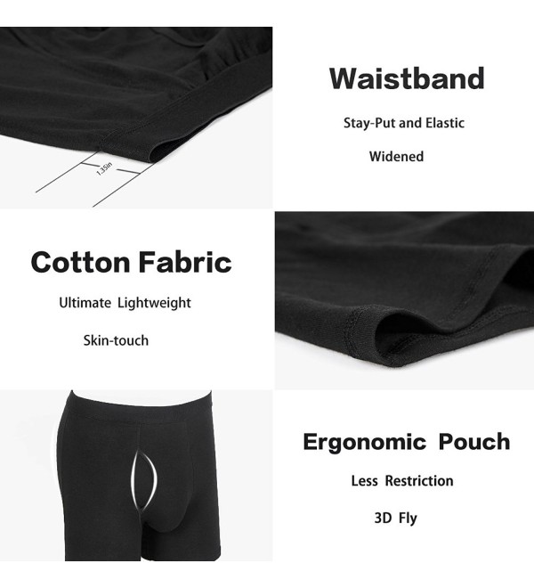 Mens Boxer Briefs Men's Underwear Cotton Mens Underwear Men Pack-S M L ...